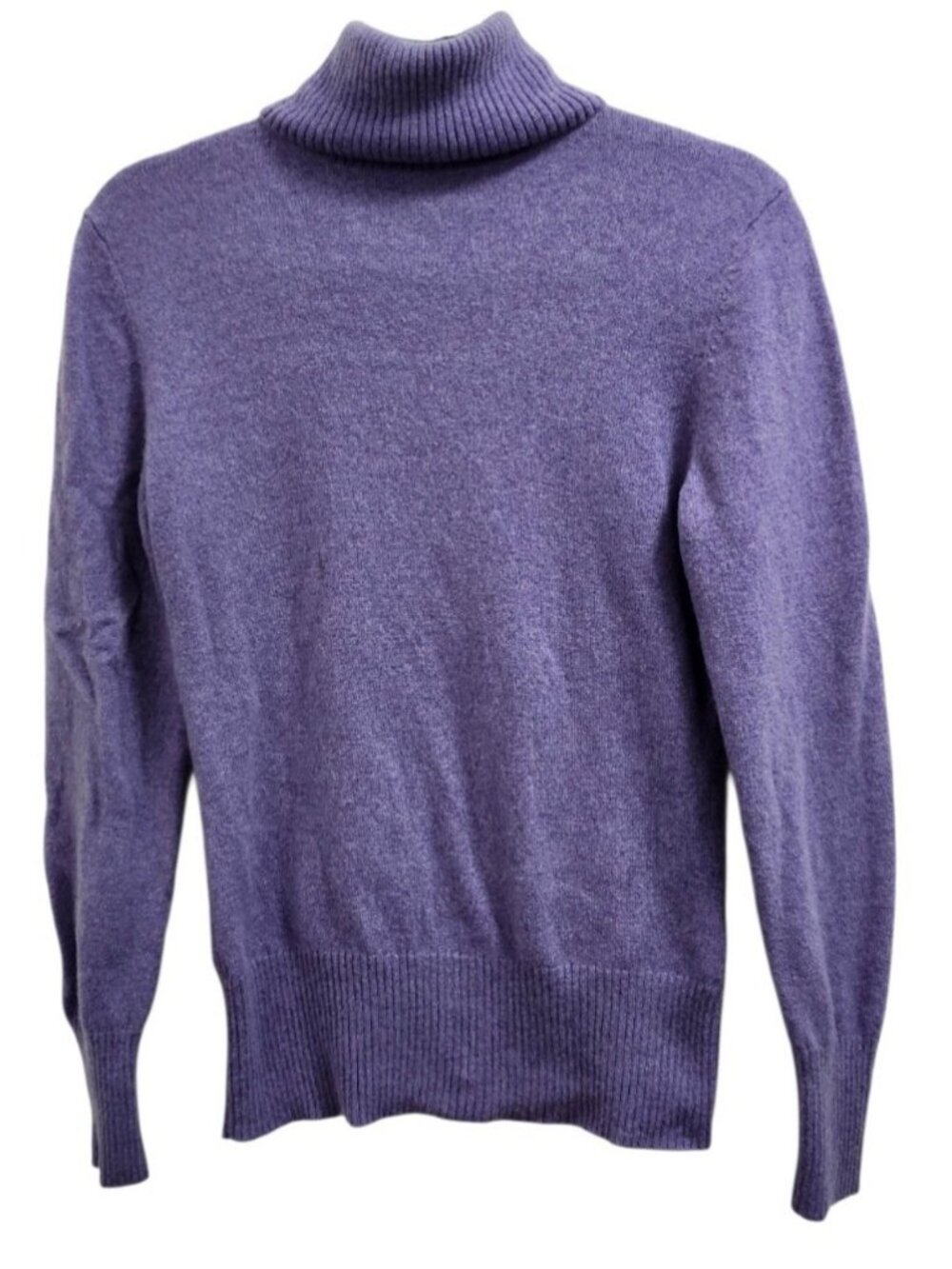 APT. 9 100% Cashmere Turtleneck Sweater Purple Women’s M Quiet Luxury - Picture 2 of 8
